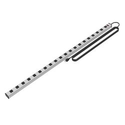 oviitech 20 Outlet Heavy Duty Metal Socket Power Strip,15-Foot Long Extension Cord with Circuit Breaker. 