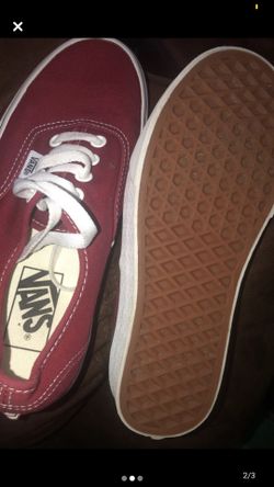 New wine color vans shoes