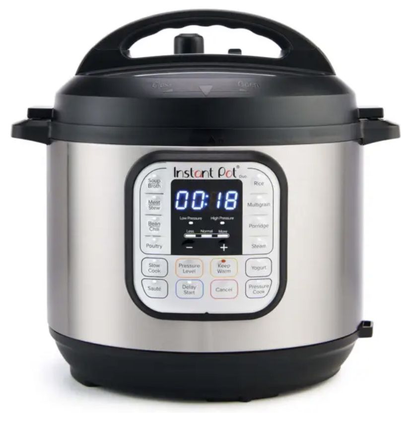 Instant Pot Duo 6-Quart 7-in-1 Electric Pressure Cooker with Easy-Release Steam