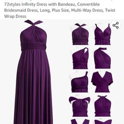 Purple Bridesmaid Dress 