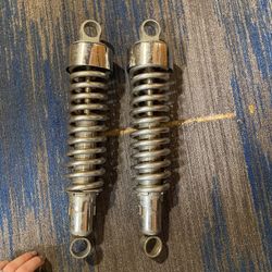 HARLEY SPORTSTER REAR SHOCKS CHROME SUSPENSION 
