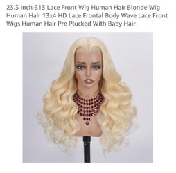 Brand New : 13*4 HD Lace 23.2 Inch Human Hair