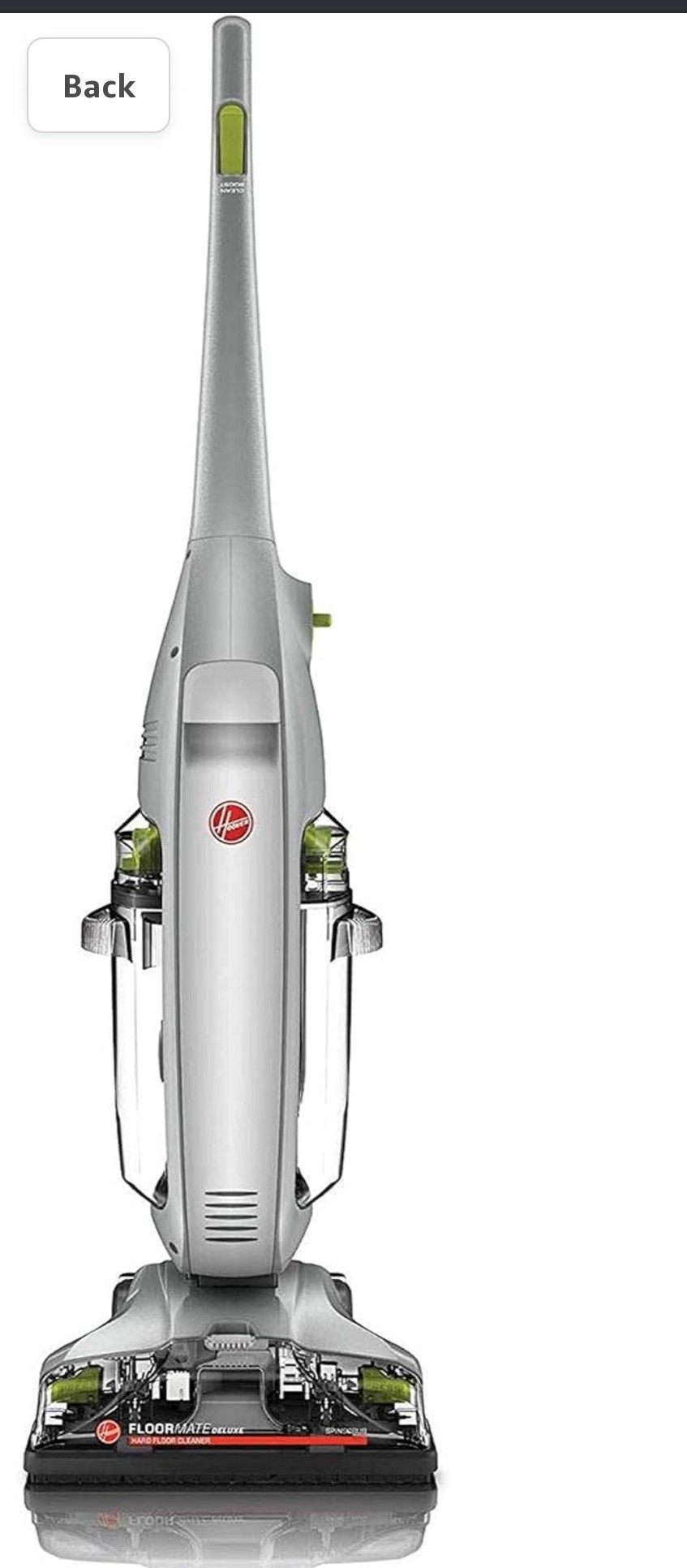 FloorMate Deluxe Hard Floor Cleaner Machine, Silver 