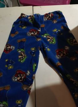 Boys Large Super Mario Large Fleece Pants