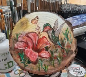 Hand painted Wood Pictures