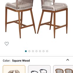 Counter Height Modern Dining Breakfast Bar Stool Chair Set