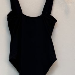 Woman's Zara Black Ruched Front Bodysuit