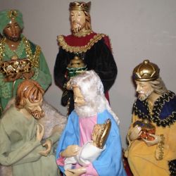 Nativity Figures Vintage 1960’s Era