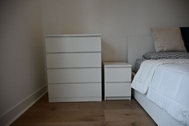 IKEA Bedroom Set ( Queen bed, Mattress, Dresser, Chest, Mirror, Desk and others)