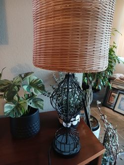 Black Metal Table Light Fixture