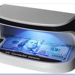 Counterfeit Bill Detector with UV LED Light, Bill Checker Machine Provides Advanced UV Light to Quickly Identify Money, Credit Cards and IDs