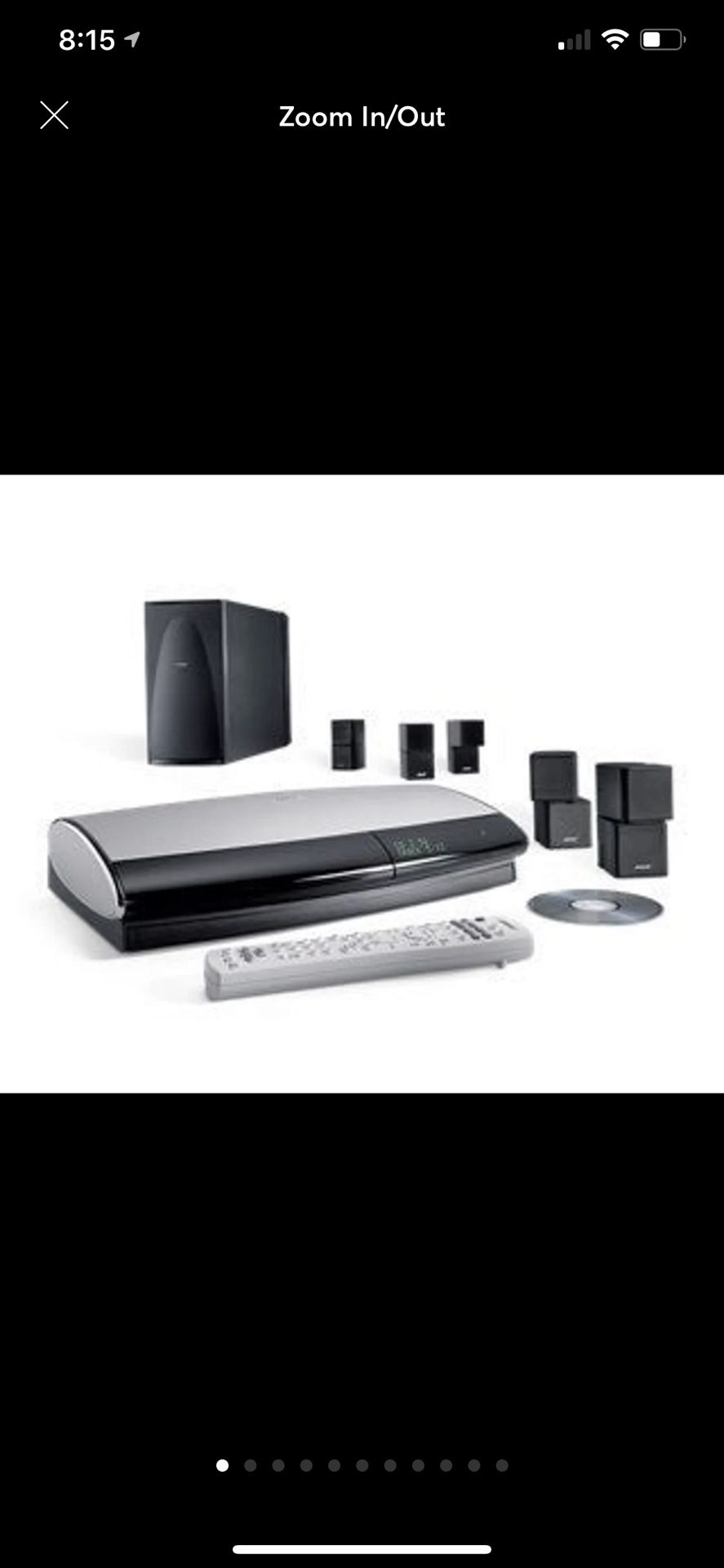 Bose lifestyle system 38 DVD& speakers
