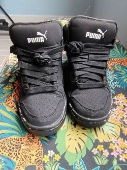 Kids Puma Rebound LayUp Mountain Park high-top basketball sneakers