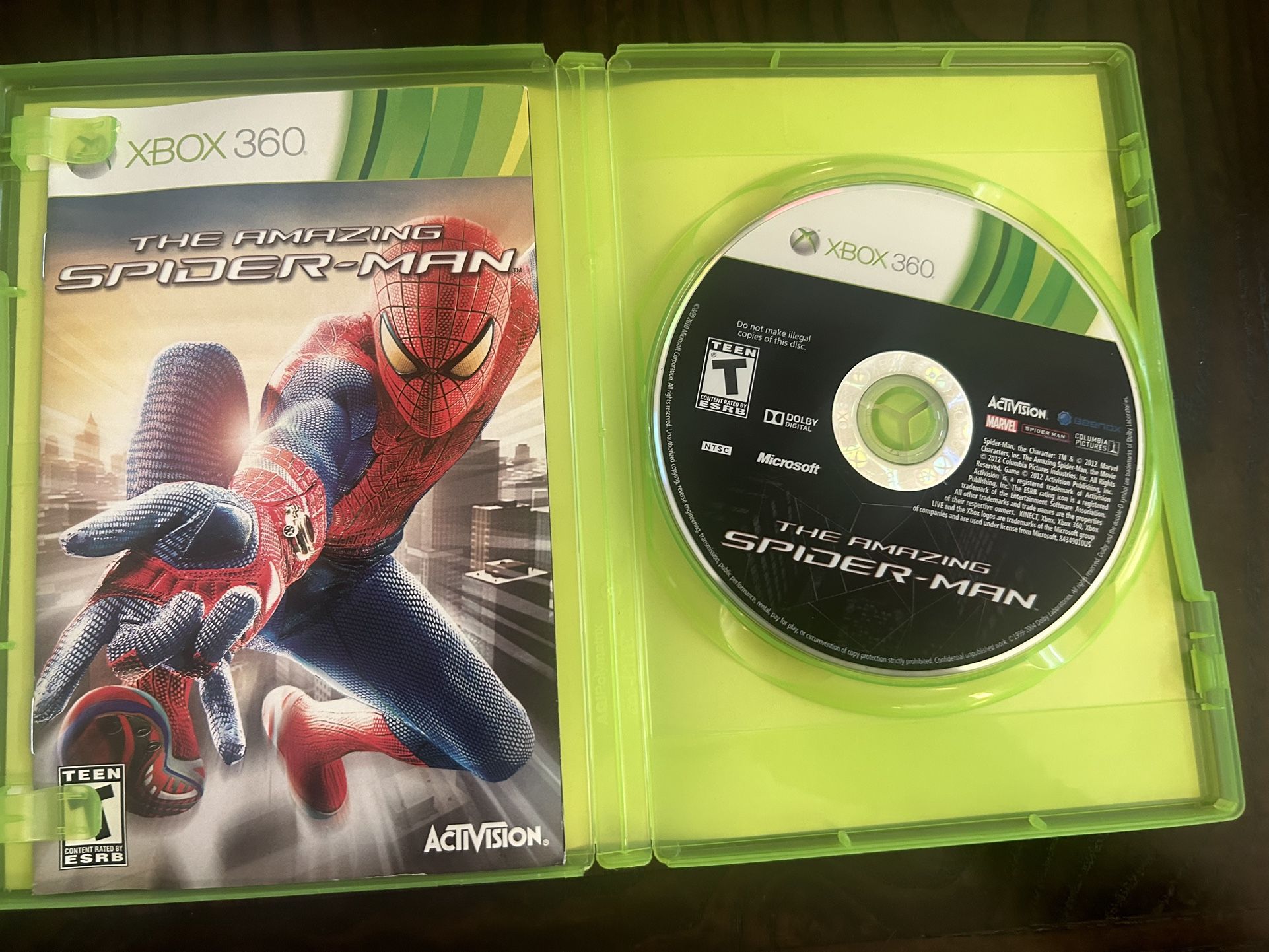 Jogo The Amazing Spider-man para Xbox 360.