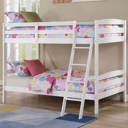 Brand New White Twin Size Bunk Bed