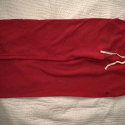 Red Heavyweight Polo Ralph Lauren Sweat Pants Large