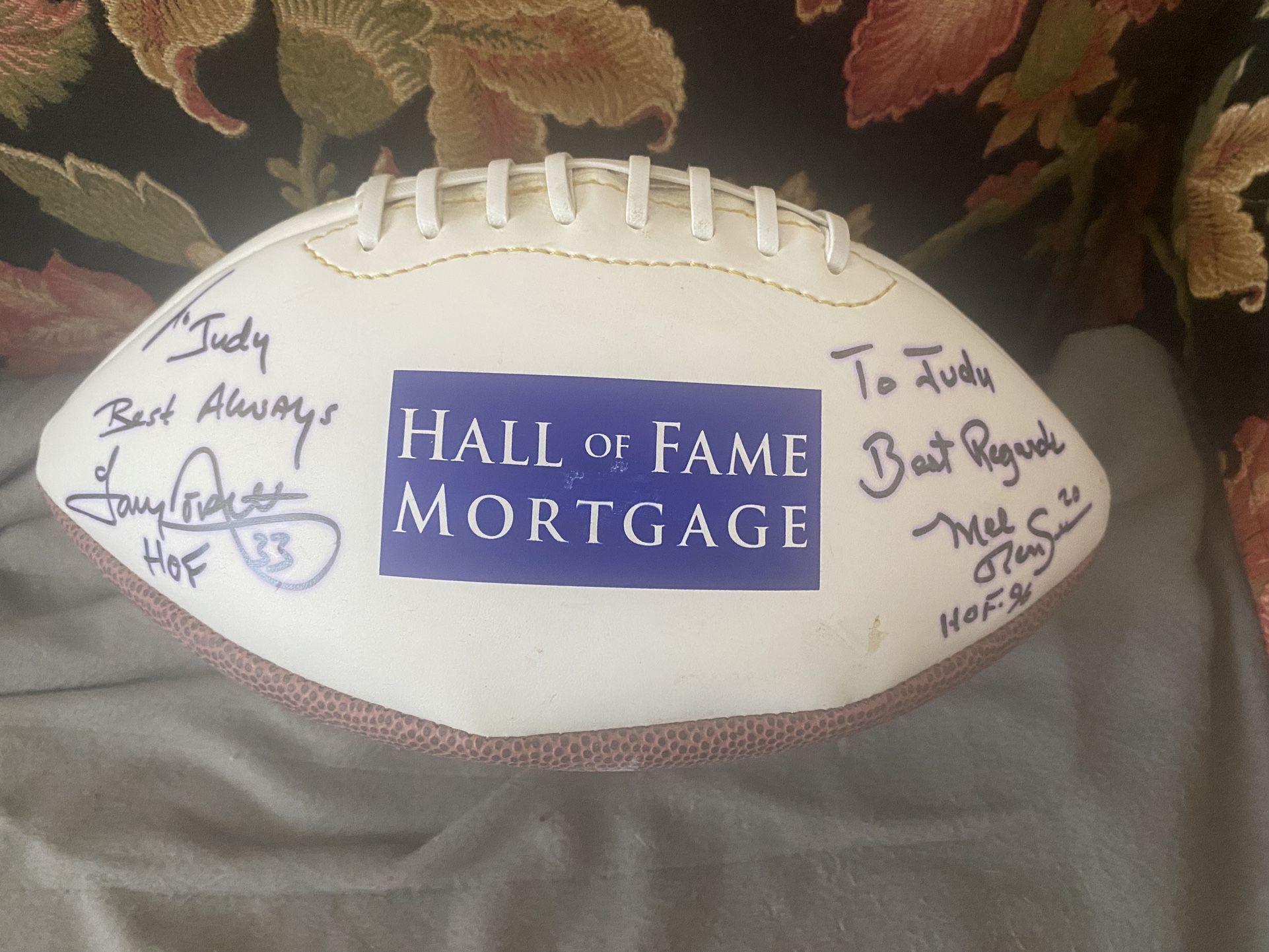 Autographed Cowboys Football