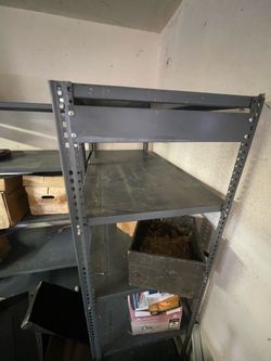 2 Heavy Duty Metal Garage Shelving Units