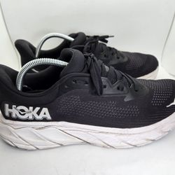 Hoka One One Arahi 7 Shoes Mens 10 Black Road Running Athletic Distance Sneakers