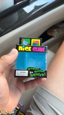 Needoh ice cube blue squishy