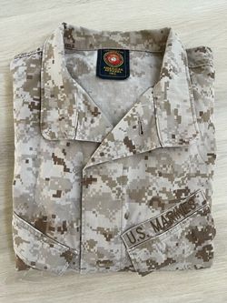 American Apparel Inc USMC MARPAT Desert Digital Camo Uniform Blouse Shirt Size L