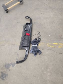 For Mercedes Benz C63 amg Carbon Fiber Diffuser lower valance W(contact info removed)-2020