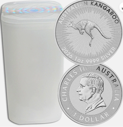 Roll of 25 - 2026 1 oz Australian Silver Kangaroo
