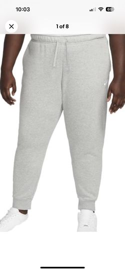 Nike Sportswear Women's Grey Heather Club Fleece Joggers (DV5085-063),  3X