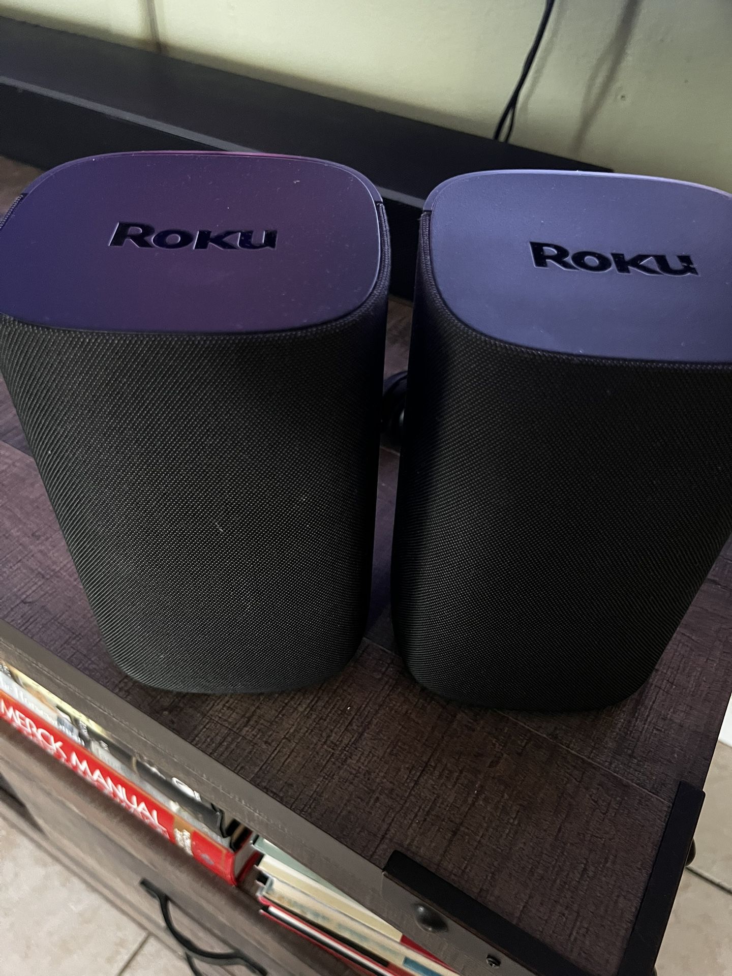 Roku Wireless Speakers (for Roku Streambars or Roku TV),Black