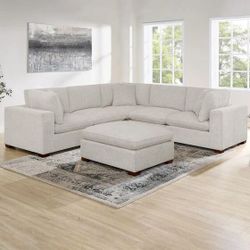Thomasville Lowell 6-Piece Modular Sectional - Light Gray