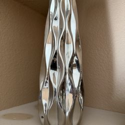 Chrome vase