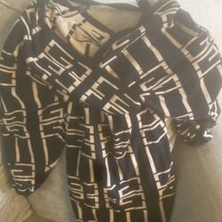 Black and gold dress