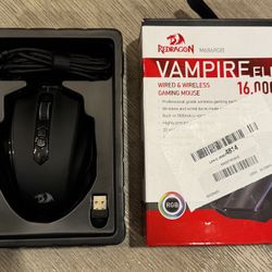Redragon M686 Wireless Gaming Mouse, 16000 DPI Wired/Wireless Gamer Mouse with Professional Sensor, 45-Hour Reliable Power Capacity, Customizable Macr