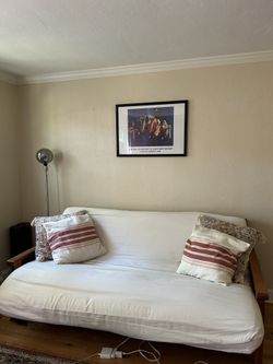 Wooden futon/pull out couch