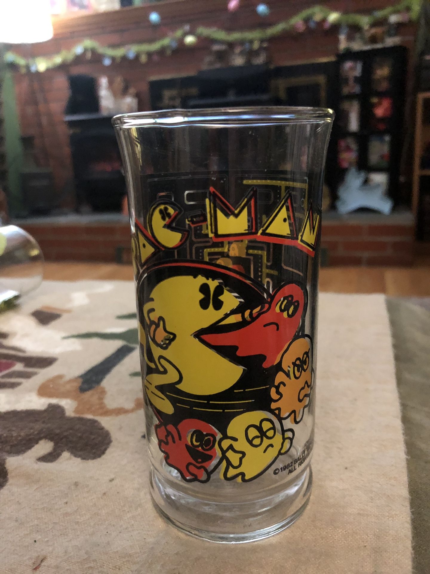 Vintage 1982 Pac-Mac Glass Cup In Mint Condition!