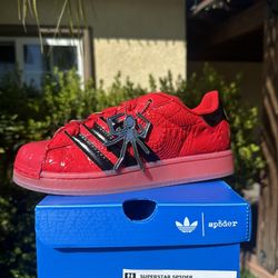Adidas Superstar Sp5der Red Black New (Size 6)