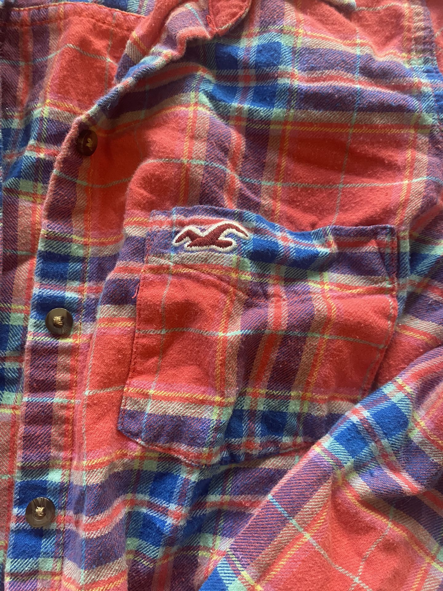 Hollister Plaid Button Up