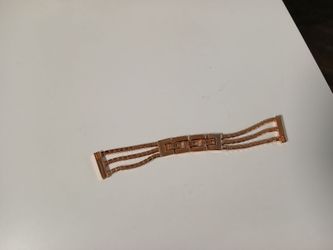 Rose gold tone multi strand watch band