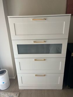 White wooden dresser!