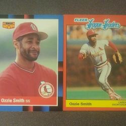 Ozzie Smith Fleer Donruss Saint Louis Cardinals St. Lot MVP League Leaders Baseball Card Cards Collectible Vintage Sports MLB Major League