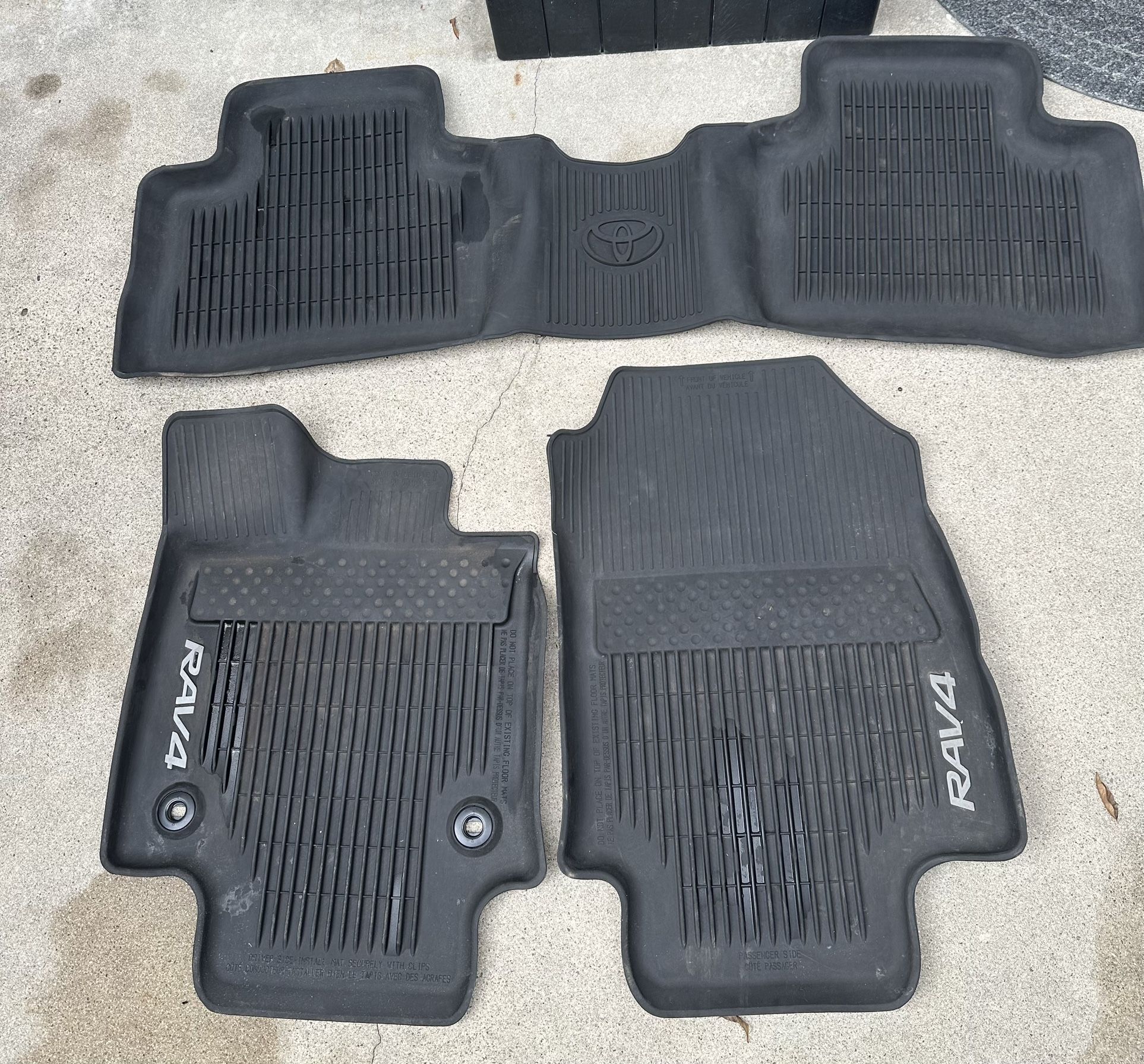 Genuine Toyota Rav 4 All Weather Rubber Car Mats