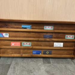 Wood Business Card Display Case