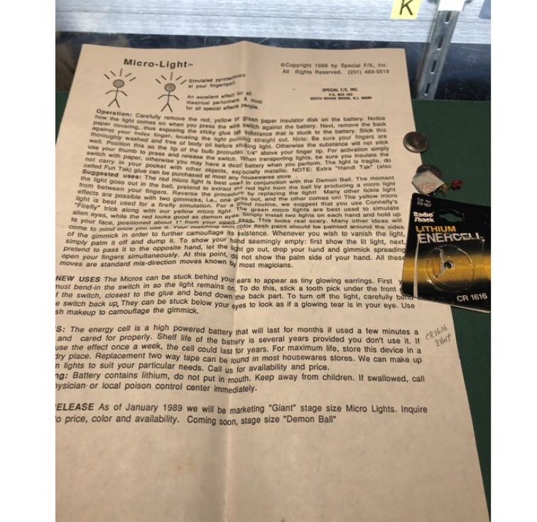 Used Vintage Micro Light By Special Fx Inc