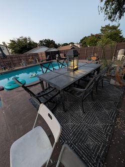 Large Patio table set