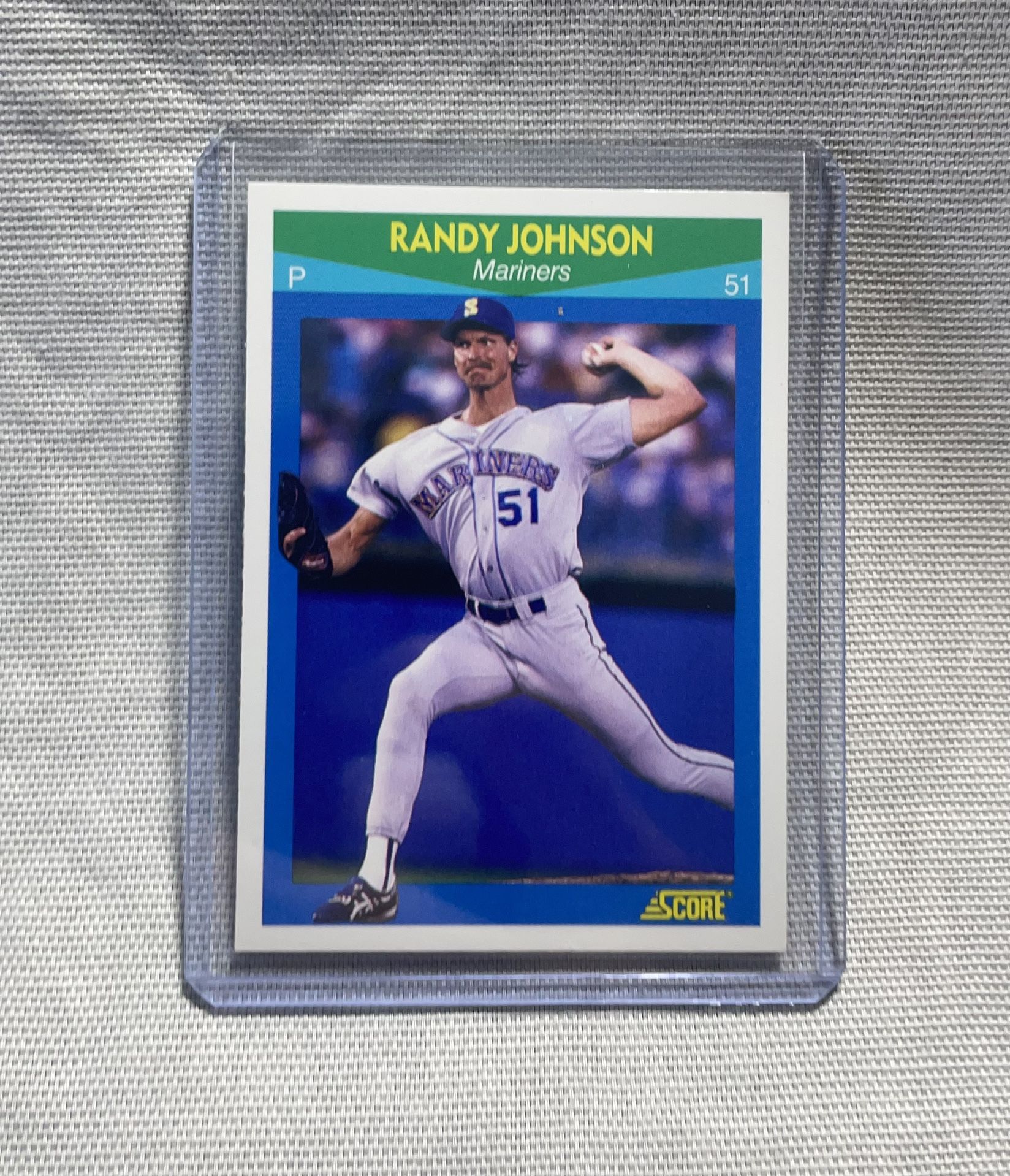 π₯βΎοΈ 1990 Score - Randy Johnson #52 - Rising Star Seattle MARINERS βΎοΈπ₯