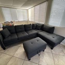 Like New Couches ( Blue/ Grey Color) 