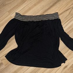 Old Navy XL Black Off Shoulder Top