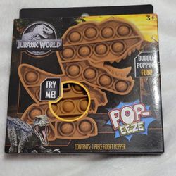 Jurassic World Dominion Dinosaur T-Rex Pop-eeze Fidget Popper Bubble Toy Pop It