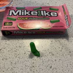 SOUR MIKE AND IKE THAT LOOKS LIKE A MELTED SHOE