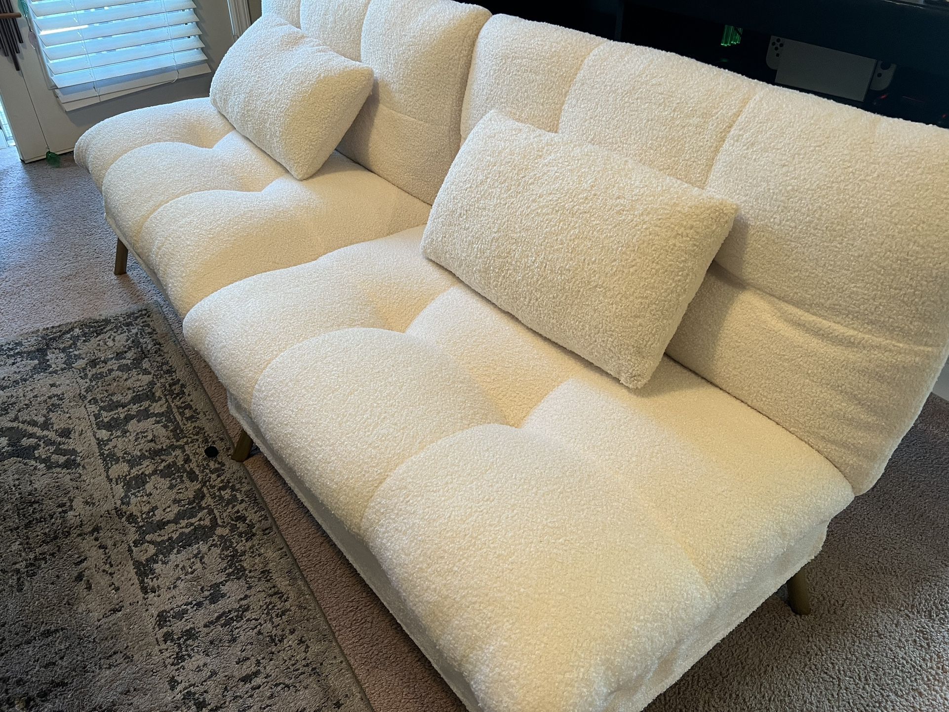 White Sofa Loveseat
